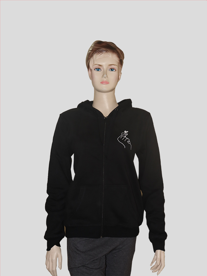Women Hoodie Jacket With Zipper