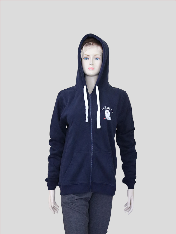 Women Hoodie Jacket With Zipper