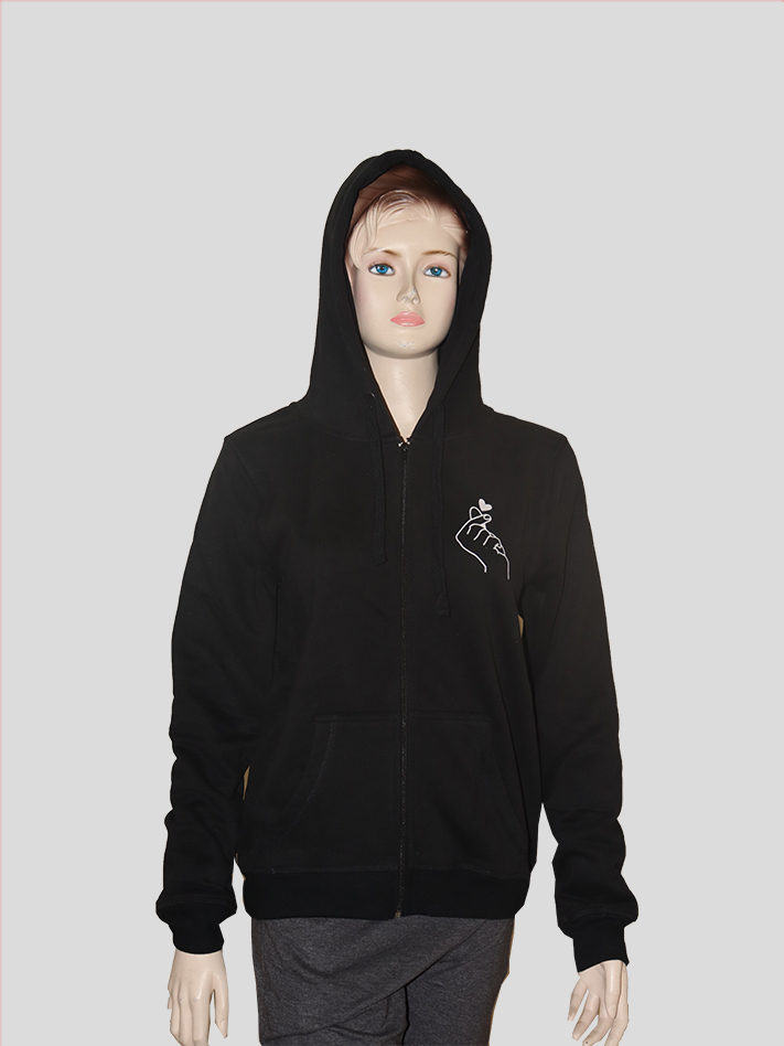 Women Hoodie Jacket With Zipper